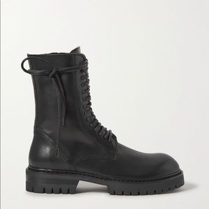 Ann Demeulemeester lace up leather combat boots